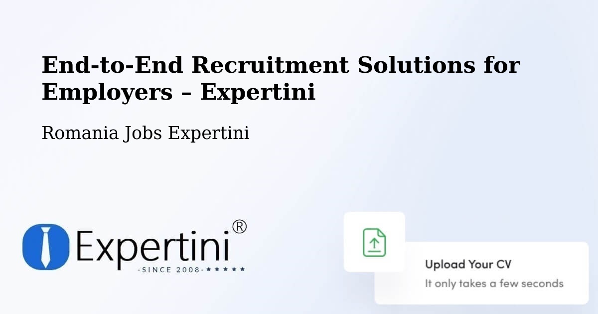 Recruitment Solutions for Employers – Clit - Clit, Romania Jobs Expertini