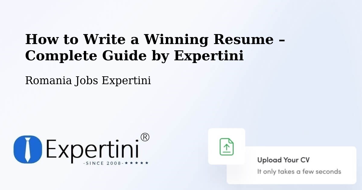 Resume Writing Guide for Job Seekers – Clit - Clit, Romania Jobs Expertini